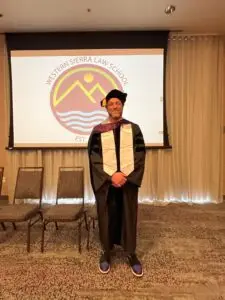 Community property adjunct professor Scott Levin attends Western Sierra law school graduation