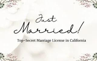 Confidential Marriage Licenses in California