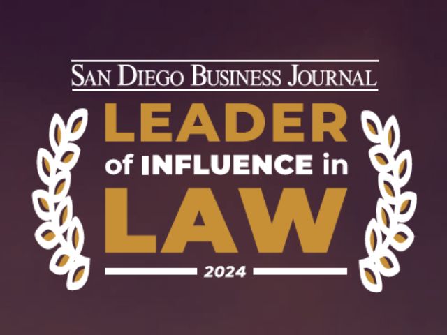 Scott Levin awarded Leader of Influence in Law by San Diego Business Journal